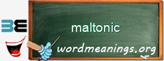 WordMeaning blackboard for maltonic